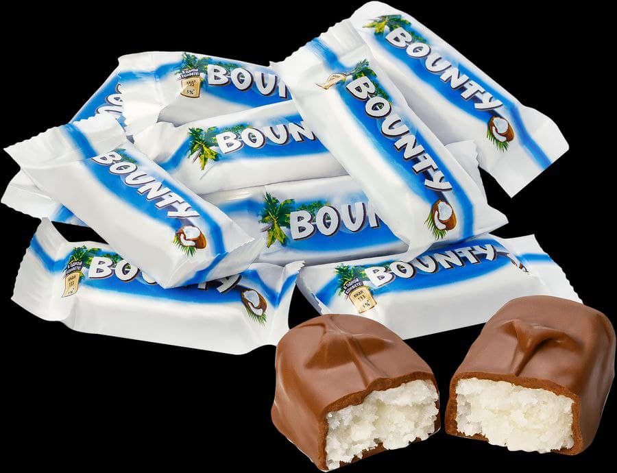 BAUNTI SHKOLAD ROSSIYA KG 0.500 GMI 64.500 SUM KILOSI 129.000 SUM